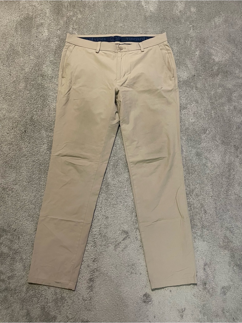 Vineyard Vines Performance Pants Men’s 35x32 Beige Khaki Stretch Golf